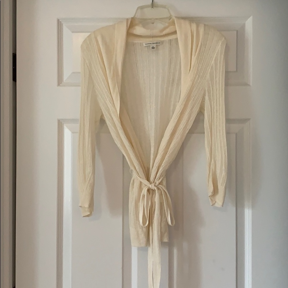 Banana Republic tie waist cardigan